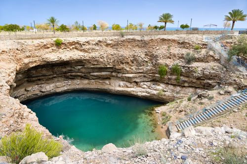 Picture of the Bimmah sinkhole in Oman